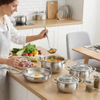 Großhandel Apfelform Edelstahl Saucenpfanne Kochtopf Auflaufset Suppentöpfe und Bratpfannen Set