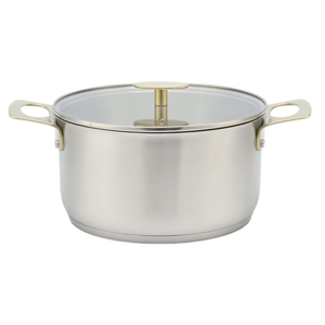 Factory Supply Edelstahl-Töpfe und Pfannen, 11-teiliges Kochgeschirr-Set mit Griff und Deckel, gelöteter Boden, Kochgeschirr-Set, Topf, Auflauf