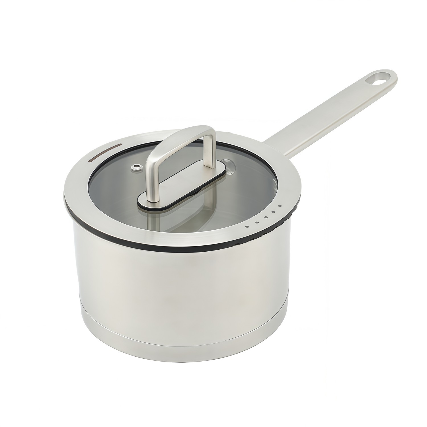 Factory Supply Edelstahltöpfe und -pfannen, 10-teiliges Kochgeschirrset mit Edelstahlgriff und Deckel, gelöteter Boden, Kochgeschirrset, Kochtopf, Schmorpfanne