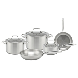 Fabrikneues Ankunfts-Edelstahl-Kochgeschirr-Set, Kochtöpfe mit Griff, stoßverklebter Boden, Kochgeschirr-Set, Bratpfanne, Kochtopf