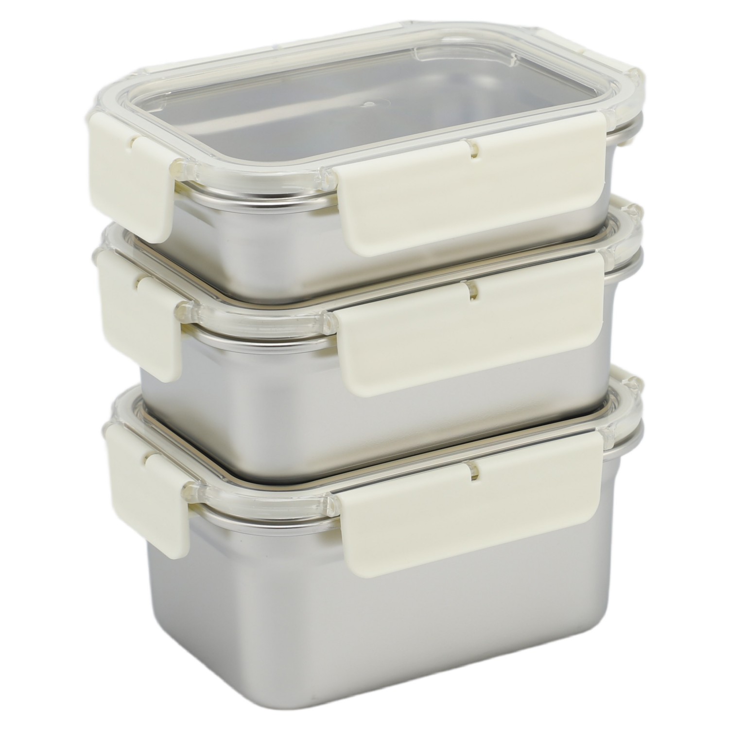 Hochwertige, luftdichte Bento-Lunchbox aus Edelstahl in Lebensmittelqualität mit auslaufsicherem Deckel zur Aufbewahrung im Kühlschrank und als Lebensmittelbehälter