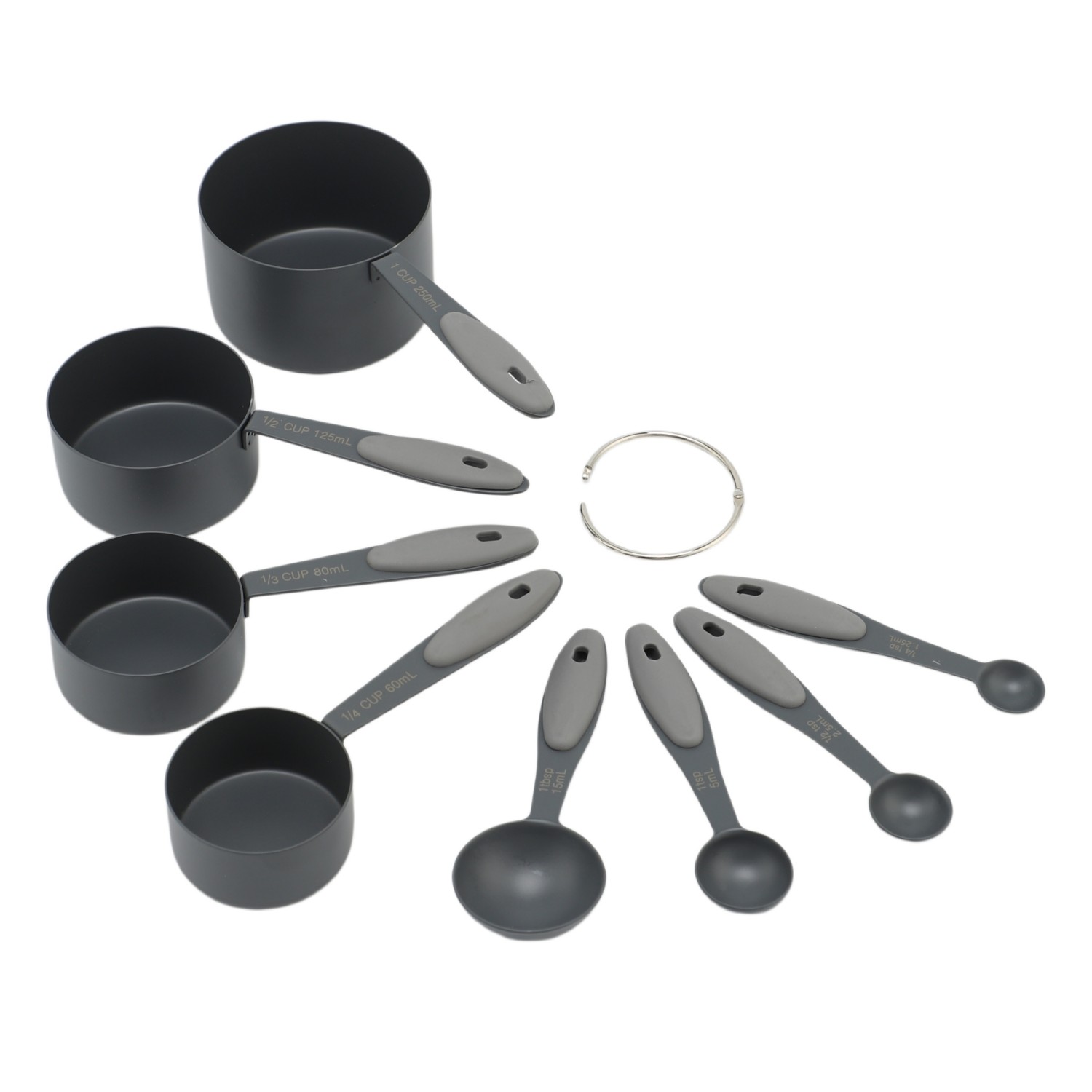 Fabrikpreis Hochwertiges Edelstahl-Messbecher-Löffel-Set zum Backen von Desserts in Lebensmittelqualität für den Küchengebrauch