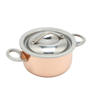 Hochwertiger Mini-Topf aus dreilagigem Kupfer, Fabrikverkauf, Metall-Edelstahl-Kochgeschirr, Antihaft-Topf, Topf, Bratpfanne, Zuhause