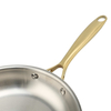 Fabrik maßgeschneiderte Hot Sale Großhandel 3-lagige dreilagige Kupfer-Edelstahlpfanne 20/24/26/28 cm nicht beschichtete Kochgeschirr-Bratpfanne