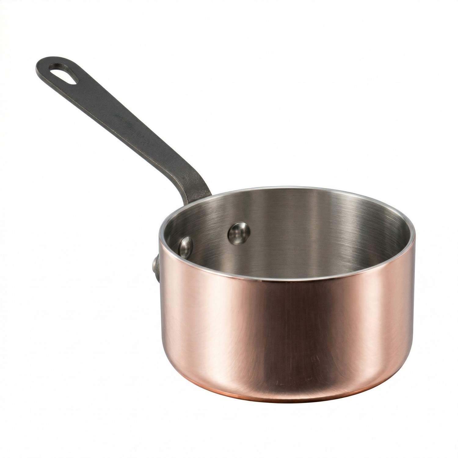 Fabrikneues Ankunfts-Mini-Kochgeschirr-Set aus dreilagigem Kupfer mit Griff, Kochtöpfe, Induktionsboden-Kochgeschirr-Set, Kochtopf, Bratpfanne