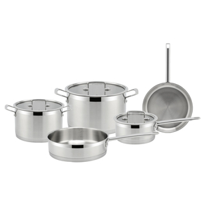 Fabrikneues Ankunfts-Edelstahl-Kochgeschirr-Set, Kochtöpfe mit Griff, stoßverklebter Boden, Kochgeschirr-Set, Bratpfanne, Kochtopf