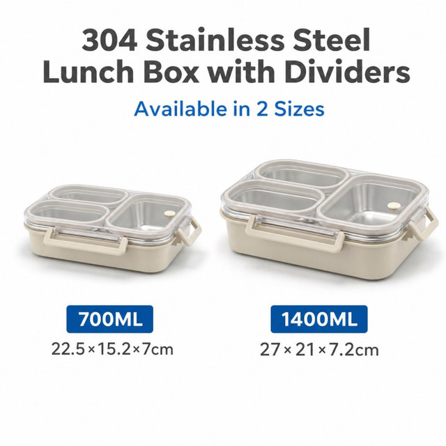 2026 Neues Design 304/316 Edelstahl Frischhaltebox Student Bento Box Lunchbox Heizung Lebensmittelqualität Mikrowellenversiegelte Box 