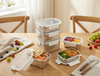 Hochwertige, luftdichte Bento-Lunchbox aus Edelstahl in Lebensmittelqualität mit auslaufsicherem Deckel zur Aufbewahrung im Kühlschrank und als Lebensmittelbehälter