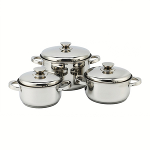 2026 Fabrik Neuankömmling Mehrzweck Großhandel Custom Kitchen Edelstahl Kochtopf Auflauf Set Topf 6 Stück Kochgeschirr-Sets