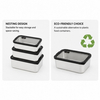 Neues Design 304 Edelstahl Frischhalte-Lunchbox Glasabdeckung Auslaufsichere Heizung Lebensmittelqualität Mikrowellenversiegelte Box