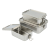Edelstahl-Lebensmittelbehälter mit hohem Fassungsvermögen, 1–3 l, Deckel aus Edelstahl, leichte, tragbare, beheizbare Lunchbox