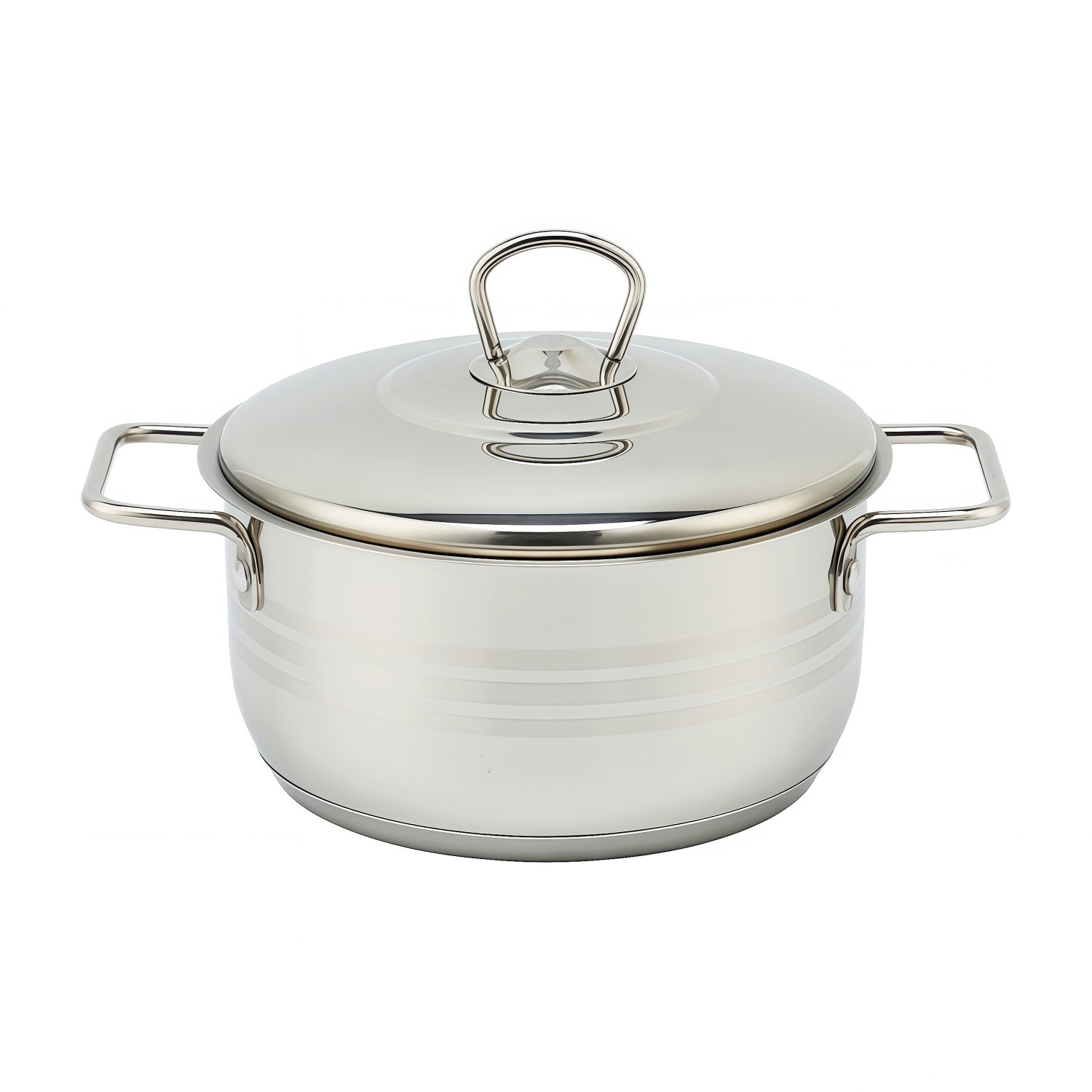 Fabrikneues Ankunfts-Edelstahl-Kochgeschirr-Set mit Griff, Kochtöpfe, gelöteter Boden, Kochgeschirr-Set, Auflauf-Set, Suppen- und Suppentöpfe mit Deckel
