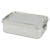 Edelstahl-Lebensmittelbehälter mit hohem Fassungsvermögen, 1–3 l, Deckel aus Edelstahl, leichte, tragbare, beheizbare Lunchbox
