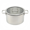 Factory Supply Edelstahltöpfe und -pfannen, 10-teiliges Kochgeschirrset mit Edelstahlgriff und Deckel, gelöteter Boden, Kochgeschirrset, Kochtopf, Schmorpfanne