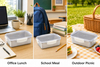 2026 New Design Factory 304 Edelstahl Frischhalte-Lunchbox Küche Obst Kinder Lebensmittelbehälter Crisper Set mit Deckelgriff