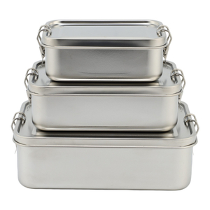 Edelstahl-Lebensmittelbehälter mit hohem Fassungsvermögen, 1–3 l, Deckel aus Edelstahl, leichte, tragbare, beheizbare Lunchbox