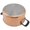 Großhandel mit zartem Aussehen, multifunktionalem dreilagigem Kupfer-Edelstahl-Kochgeschirr, Edelstahl-Auflauf-Set, Suppen- und Suppentöpfen mit Deckel