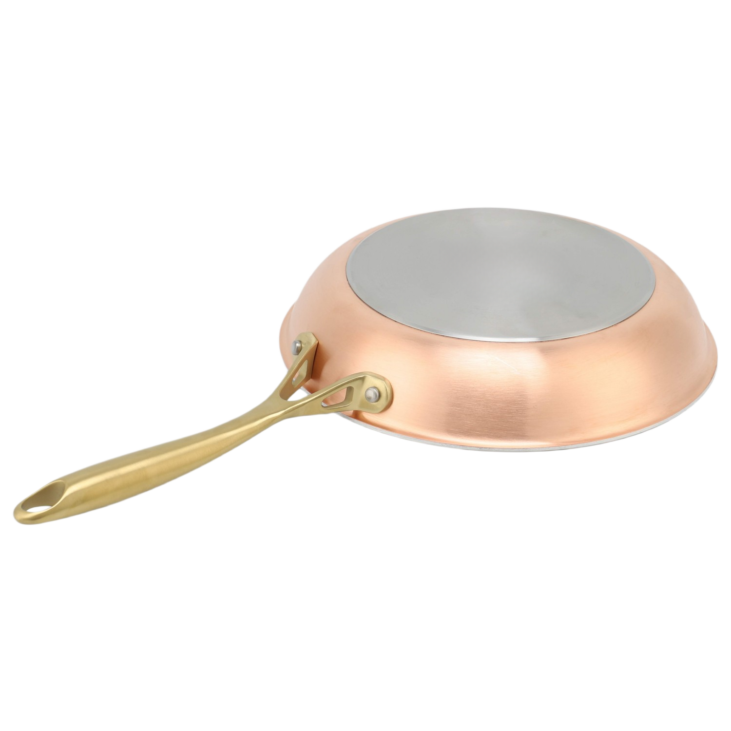 Fabrik maßgeschneiderte Hot Sale Großhandel 3-lagige dreilagige Kupfer-Edelstahlpfanne 20/24/26/28 cm nicht beschichtete Kochgeschirr-Bratpfanne