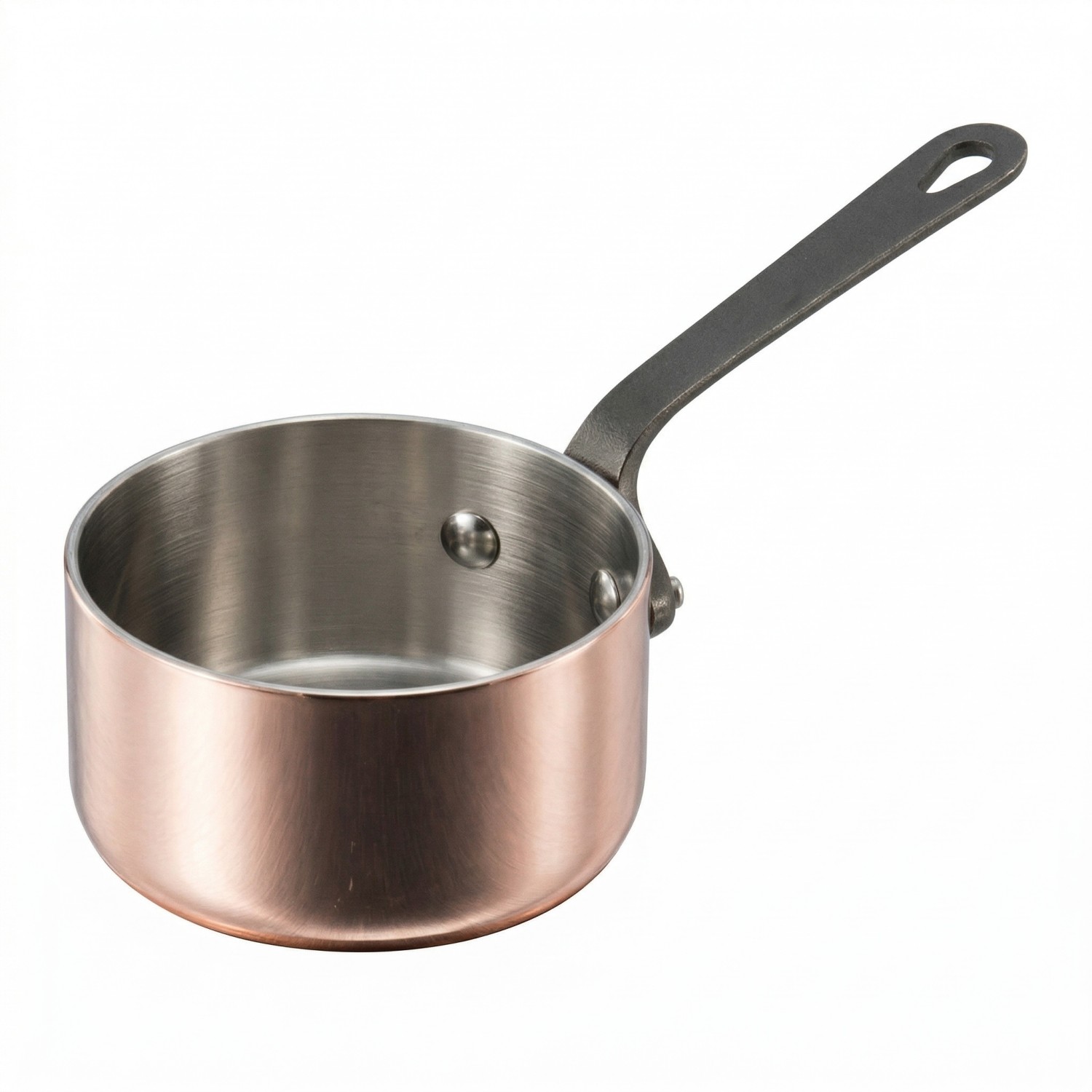 Fabrikneues Ankunfts-Mini-Kochgeschirr-Set aus dreilagigem Kupfer mit Griff, Kochtöpfe, Induktionsboden-Kochgeschirr-Set, Kochtopf, Bratpfanne