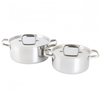 Bestseller German Kitchen Ware 8-teiliges Triply Edelstahl-Kochgeschirr-Set, Kochtöpfe und Pfannen-Sets aus Edelstahl