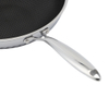 Hybrider TriPly-Edelstahl-Antihaft-Wok mit Griff, ohne Beschichtung, antihaftbeschichtetes Kochgeschirr, unterstützt ODM/OEM, ungiftig, ohne PFAS. PFAS