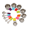 Messbecher, Löffel, Messbecher, Edelstahl, für trockene, flüssige Zutaten, stapelbar, zum Kochen, Backen, Küchenwerkzeug