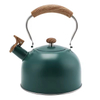 Heißer Verkauf 2,6 QT Custom Edelstahl Pfeif Tee Wasserkocher Hohe Qualität 2,5 L für Herd Top Moderne Design Metall Teekanne
