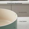 8-teiliges, anpassbares Keramik-Antihaft-Pfannen- und Töpfe-Set, Induktions-Keramik-Kochgeschirr-Set aus Aluminiumguss, Töpfe- und Pfannen-Set