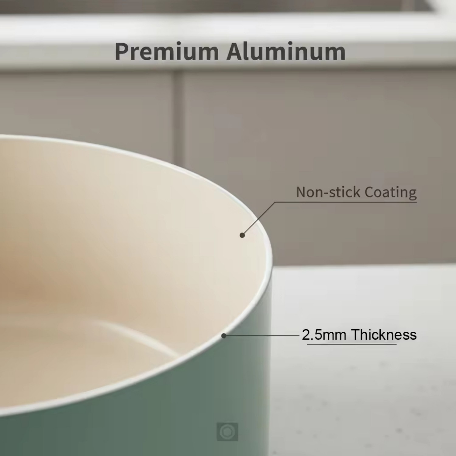 8-teiliges, anpassbares Keramik-Antihaft-Pfannen- und Töpfe-Set, Induktions-Keramik-Kochgeschirr-Set aus Aluminiumguss, Töpfe- und Pfannen-Set