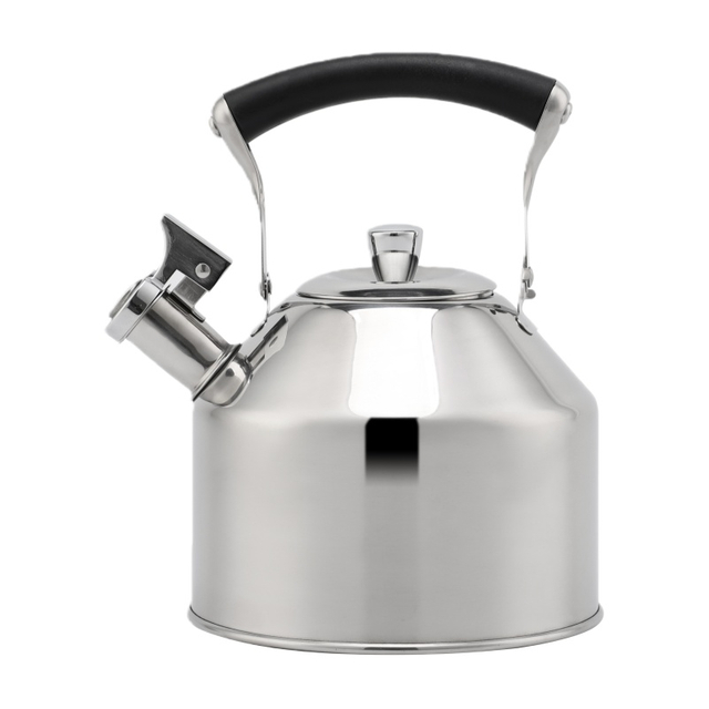 Moderne Heimküche, 3,5 l Edelstahl-Pfeifkessel, Induktionsherd-Teekanne mit Metallkonstruktion, Wasser-Teekanne
