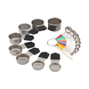 Magnetisches Edelstahl-Messbecher-Set, Messwerkzeuge mit Silikongriff – präzises und langlebiges Küchenwerkzeug