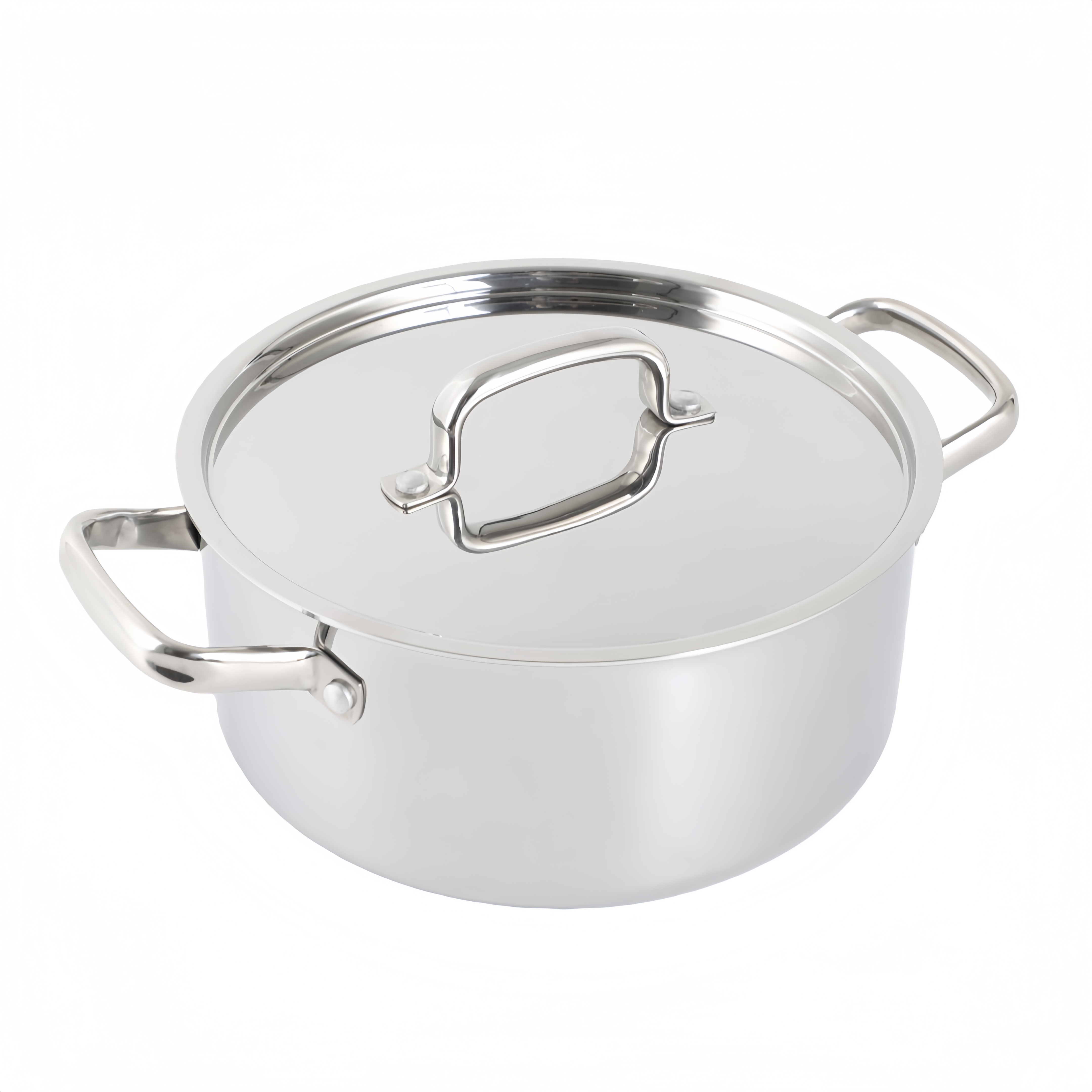Bestseller German Kitchen Ware 8-teiliges Triply Edelstahl-Kochgeschirr-Set, Kochtöpfe und Pfannen-Sets aus Edelstahl