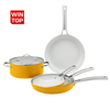 Fabrik-Großhandel 20/24/26/28/30 cm Bratpfanne zum Kochen, Antihaftbeschichtung, Druckguss-Aluminium-Pfanne mit Gussstahlgriff