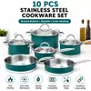 Fabrikneues Ankunfts-Kochgeschirrset aus Edelstahl mit Griff, Kochtöpfe und Pfannen, Kochgeschirrset mit gelötetem Boden, Kochtopf, Auflauf