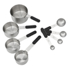 Set aus Messlöffeln und -bechern aus Edelstahl, Messkellen, Aromalöffel, Kaffeelöffel, 8-teiliges Set mit Backutensilien