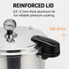 Ab Werk lieferbarer multifunktionaler Schnellkochtopf aus Aluminiumlegierung, Größen 16/23 l, schnelles Kochen aus Aluminiumlegierung für Gas-Induktionsherde