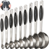 Magnetisches Edelstahl-Messbecher-Set, Messwerkzeuge mit Silikongriff – präzises und langlebiges Küchenwerkzeug