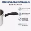Fabrikneues Edelstahl-Kochgeschirr-Set mit Bakelit-Griff, Kochtöpfe, gelöteter Boden, Kochgeschirr-Set, Topf, Auflauf