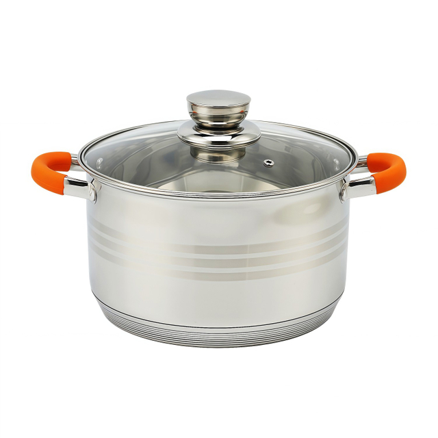 Factory Supply Mehrzweck-Großhandel, kundenspezifische Küche, Edelstahl, Kochtopf, Auflauf-Set, Topf, 12-teiliges Kochgeschirr-Set